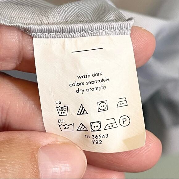 MICHAEL Michael Kors Men's Light Blue Collared Long Sleeve Dress Shirt Size 16.5 - Picture 13 of 13